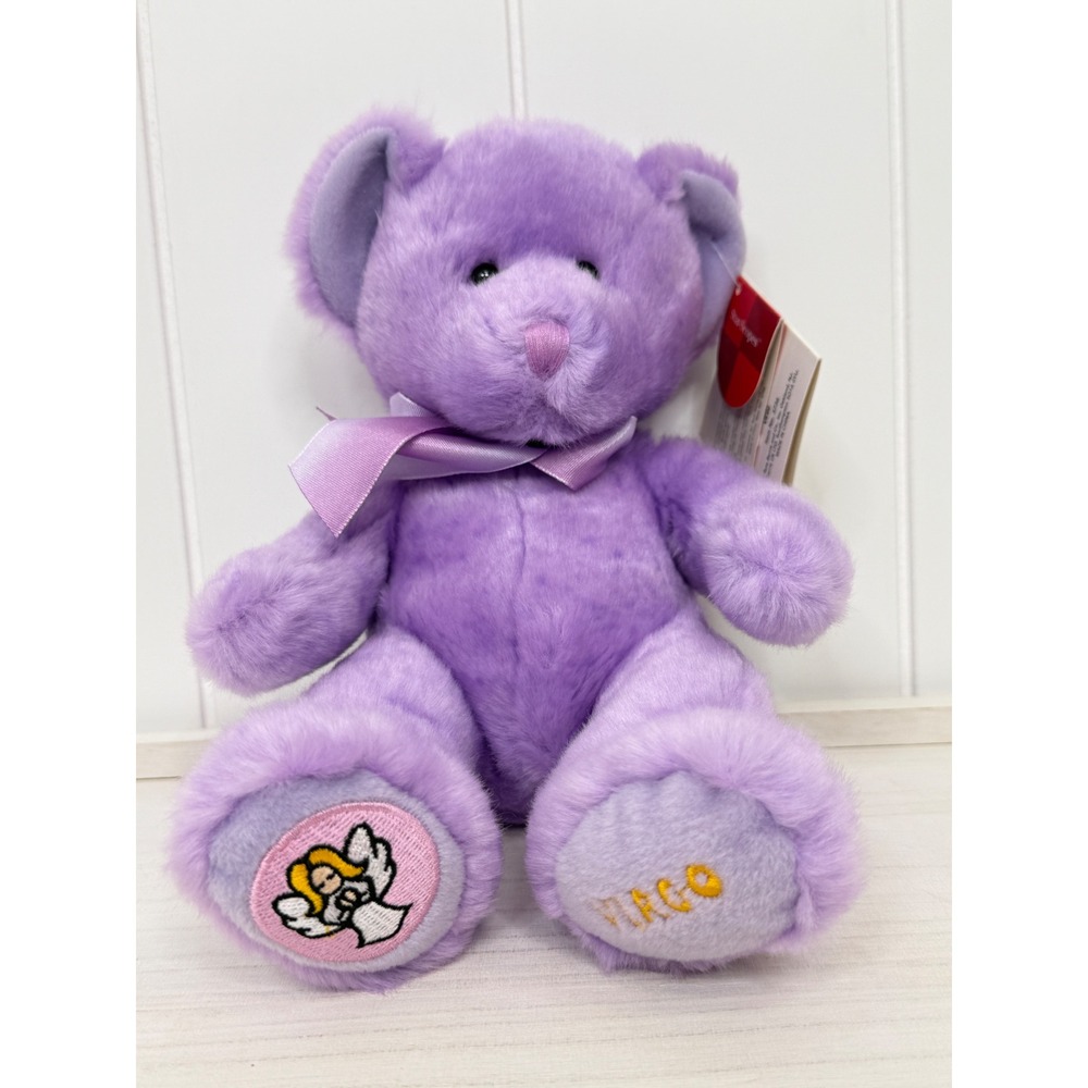Russ Berrie Star-Scopes Virgo Teddy Bear NWT Purple Zodiac Plush Y2K